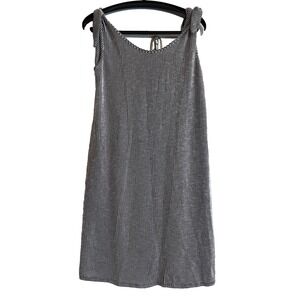 Wandering Dreams Striped Tie Tank Sheath Midi Dress S Boho Feminine Festival